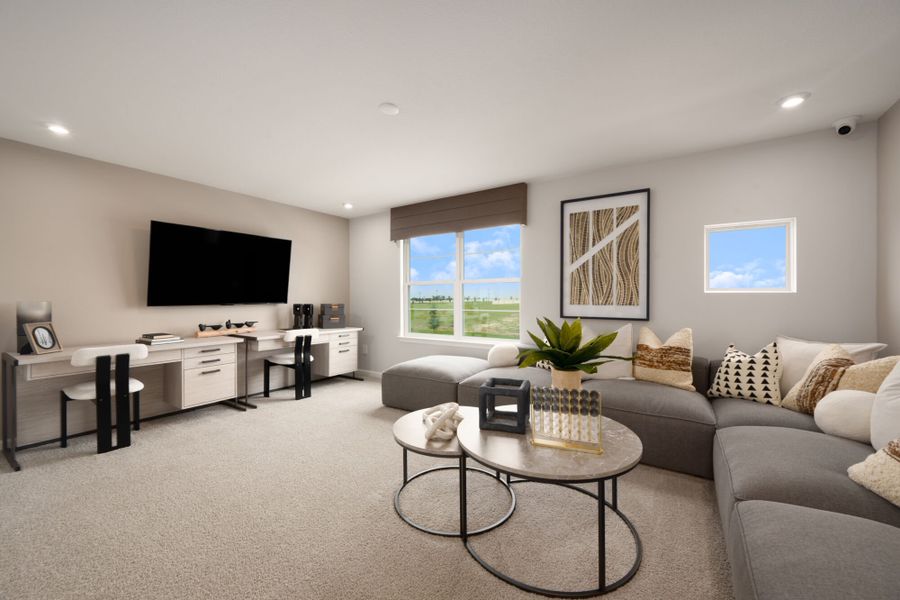 Representative furnished interior of a home built from the Myrtle by Mattamy Homes in Pasadena Ridge Master, Dade City (Image 12).