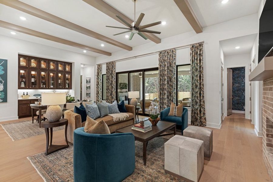 Representative Family Room - some options shown