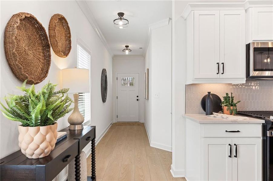 Furnished interior view inside a new home in River Walk Place, Lawrenceville (Image 3).