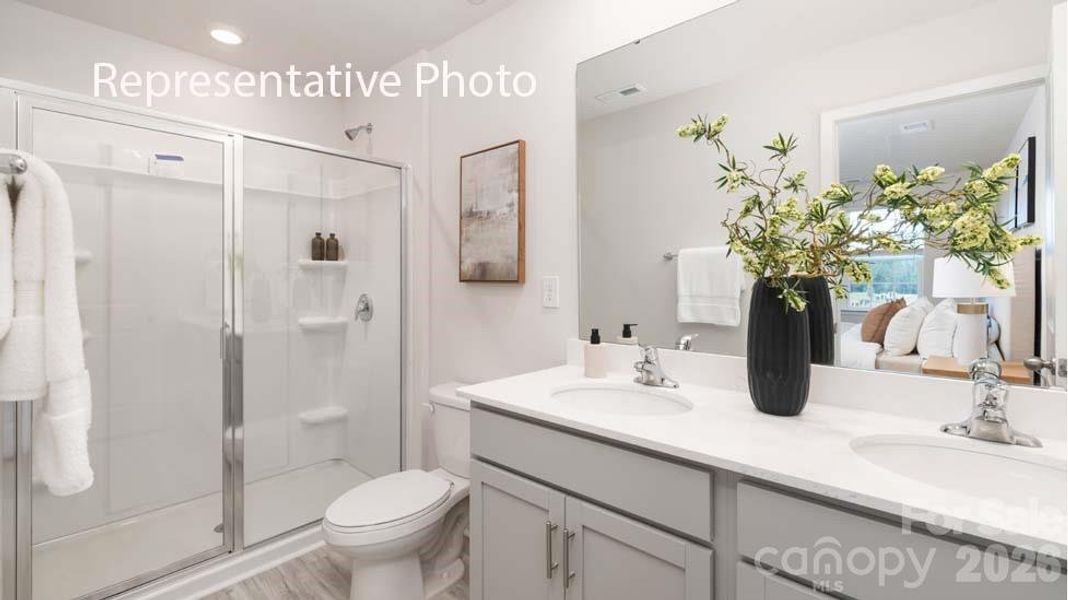 Furnished interior view inside a new home in Clark Creek Landing, Lincolnton (Image 12).