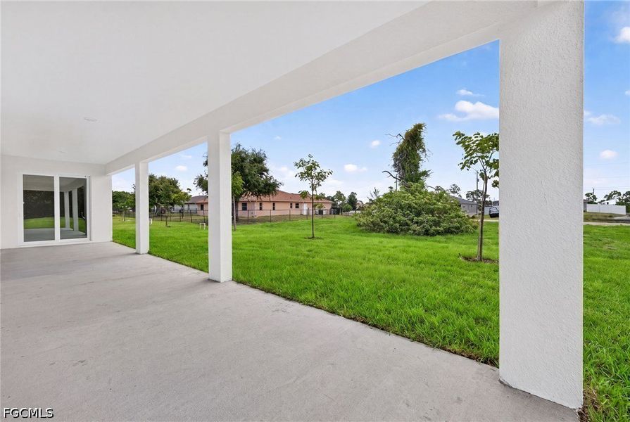 Exterior details and patio area of a home in Cape Coral, Cape Coral (Image 3).