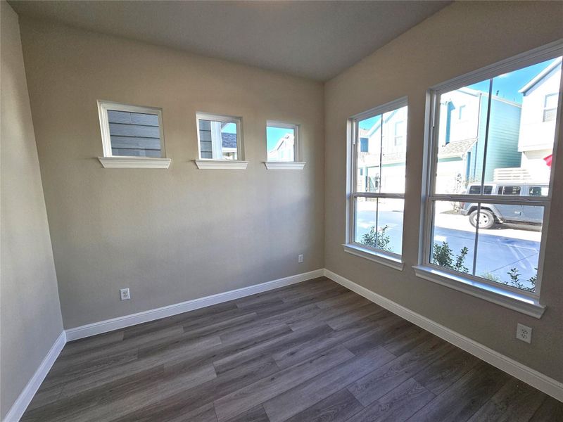 Study Downstairs with double doors