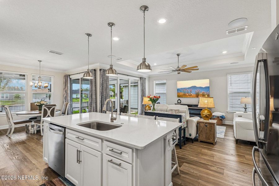 Furnished interior view inside a new home in , St. Augustine (Image 15).