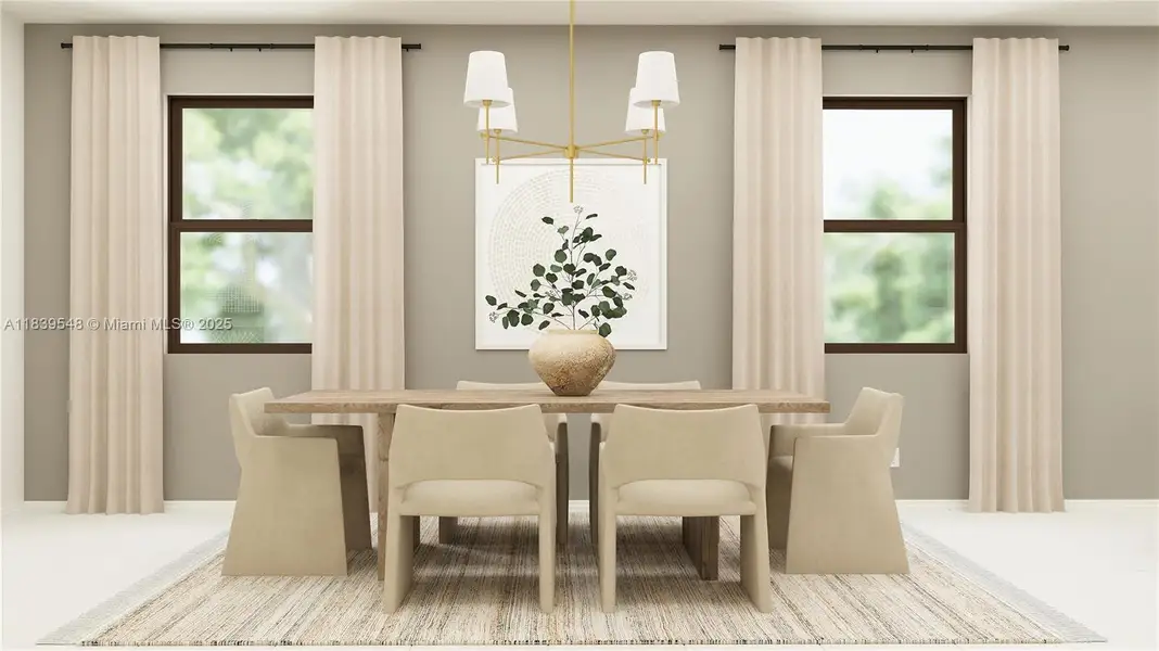 Furnished interior view inside a new home in Arbor Estates, Miami (Image 7).