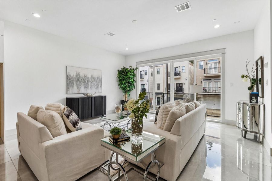 Furnished interior view inside a new home in , Houston (Image 15).