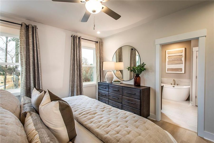 Furnished interior view inside a new home in Towne Village at Suwanee Dam, Sugar Hill (Image 6).