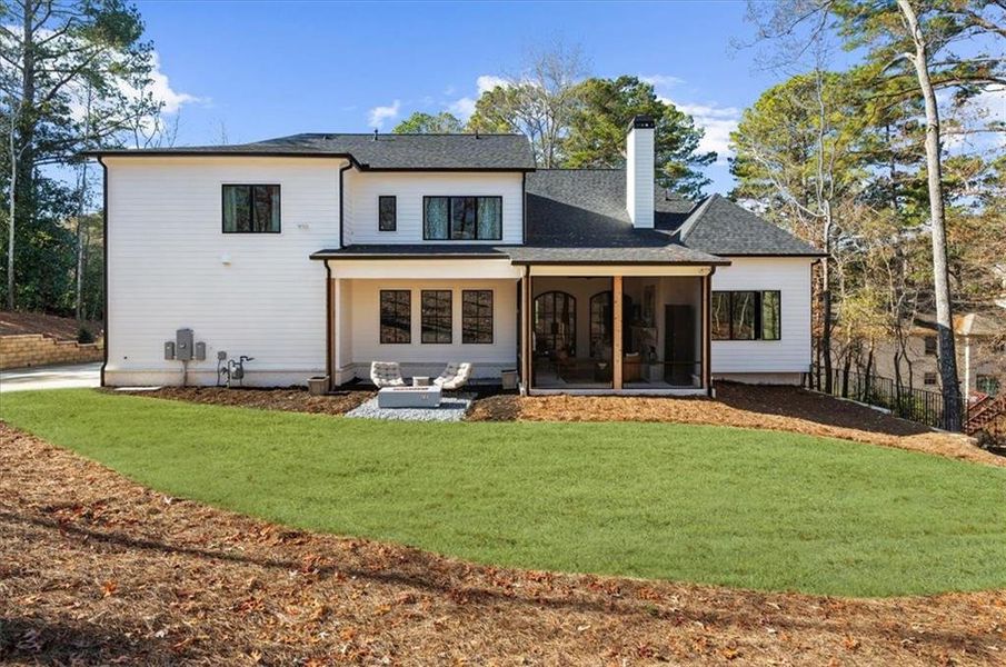 Exterior details and patio area of a home in , Roswell (Image 29). Exterior details and patio area of a home in , Roswell (Image 29).