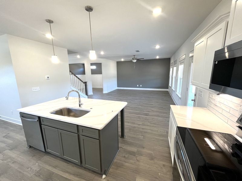 Furnished interior view inside a new home in Brewer Point, Murfreesboro (Image 4).