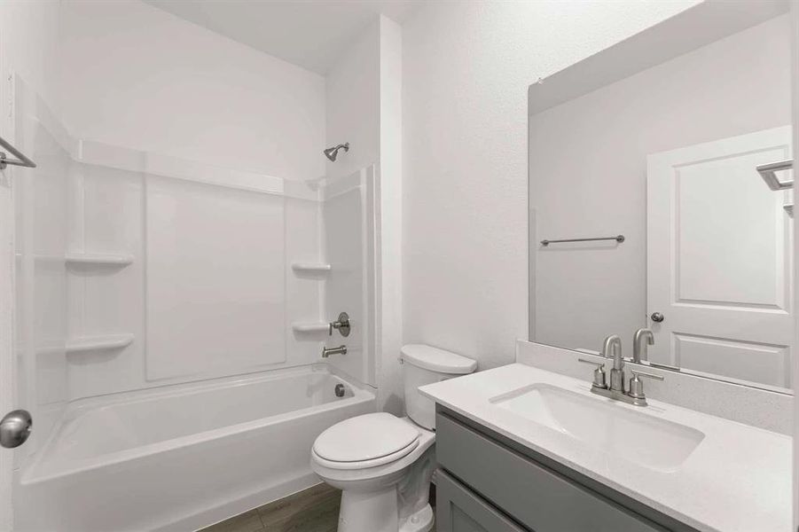 Furnished interior view inside a new home in Monticello Park, Princeton (Image 5). Furnished interior view inside a new home in Monticello Park, Princeton (Image 5).