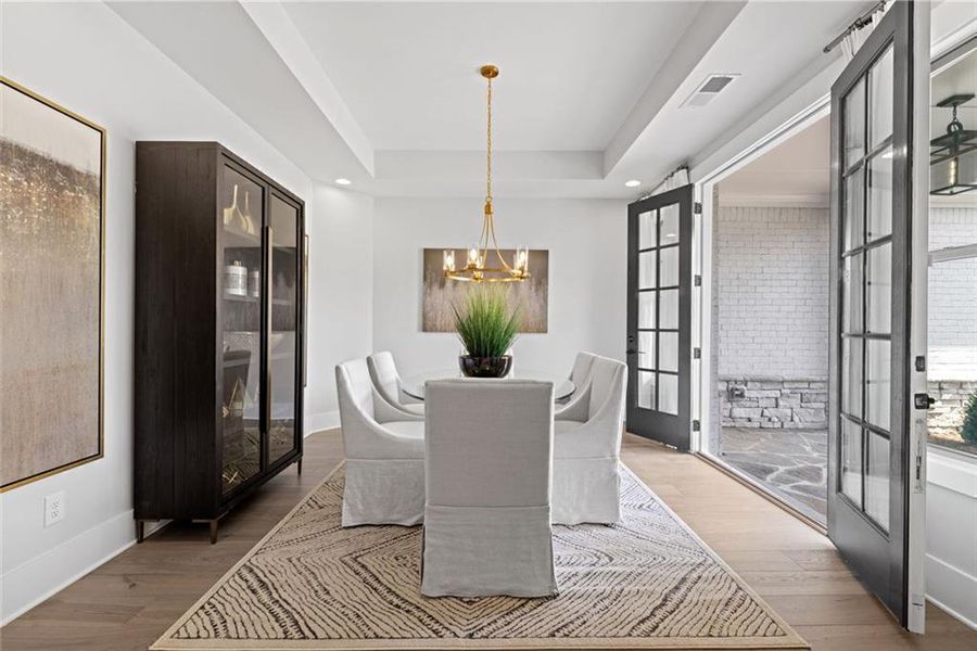 Furnished interior view inside a new home in Soleil Belmont Park, Canton (Image 14).