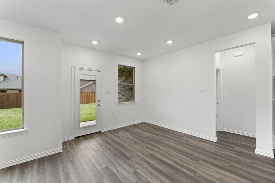 Caldwell Home Plan Breakfast Area by Ashton Woods