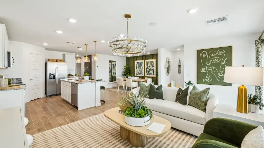 Representative furnished interior of a home built from the Easton by D.R. Horton in Citrus Pointe, Phoenix (Image 11).