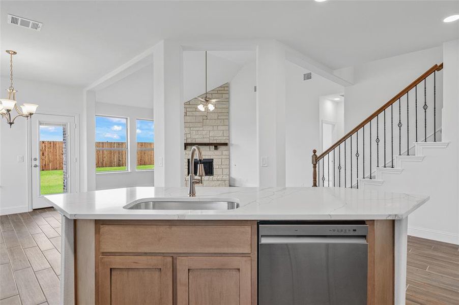 Furnished interior view inside a new home in Stone River Glen, Royse City (Image 9). Furnished interior view inside a new home in Stone River Glen, Royse City (Image 9).