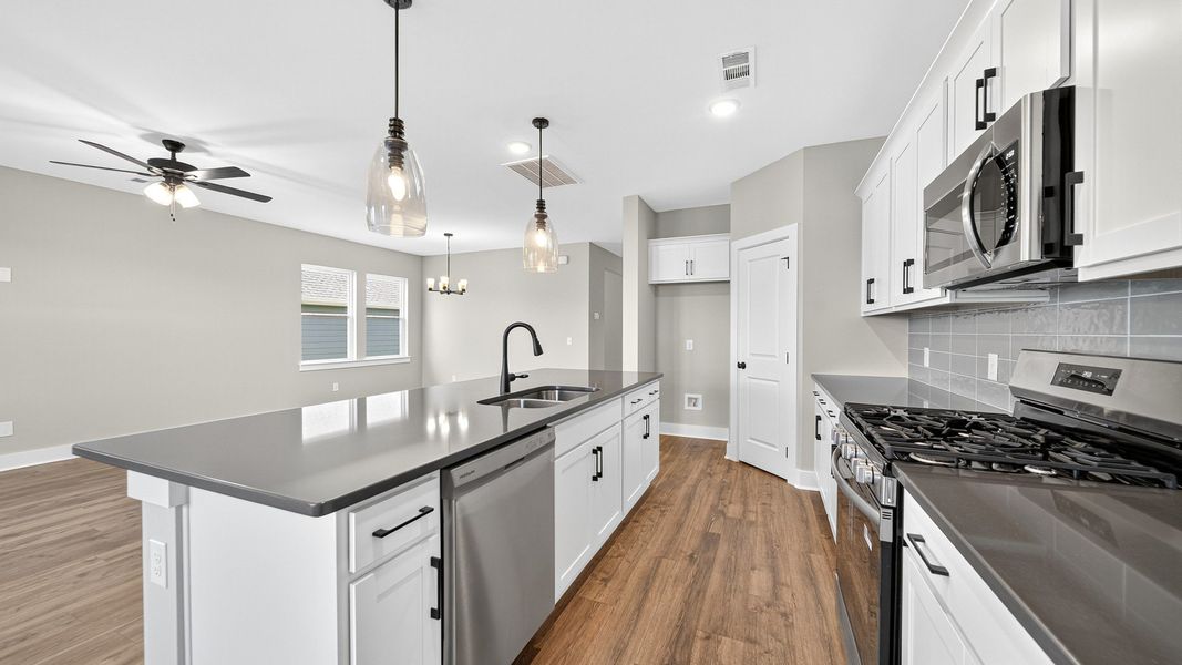 Furnished interior view inside a new home in McClure Farms, Columbia (Image 8). Furnished interior view inside a new home in McClure Farms, Columbia (Image 8).