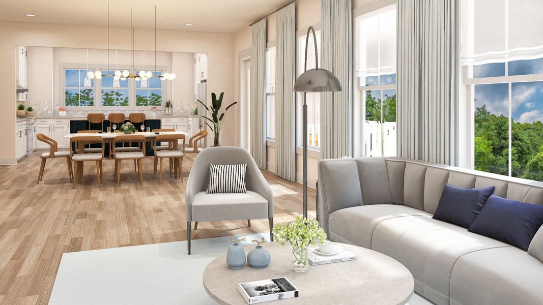 Furnished interior view inside a new home in Fiddler Cove, Mount Pleasant (Image 7).