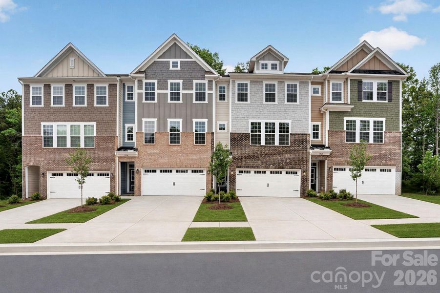 Front exterior of a new home in Village of Waxhaw, Waxhaw, NC, highlighting curb appeal (Image 2). Front exterior of a new home in Village of Waxhaw, Waxhaw, NC, highlighting curb appeal (Image 2).