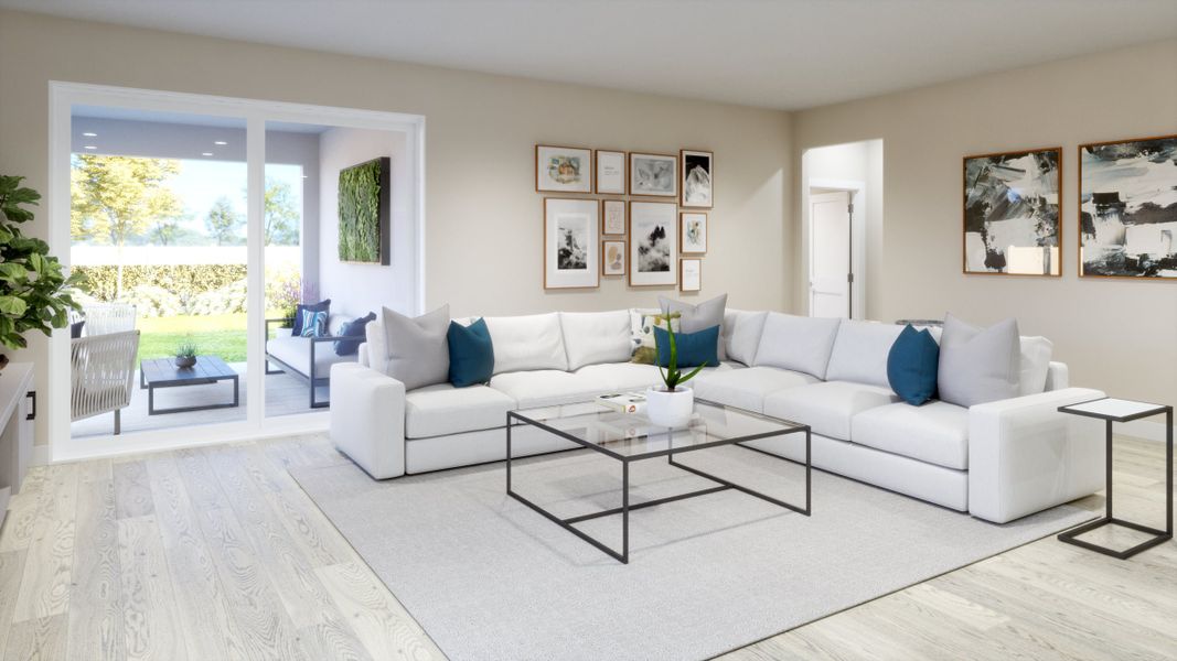 Representative furnished interior of a home built from the Luna by Risewell Homes in Marion Ridge, Haines City (Image 9).