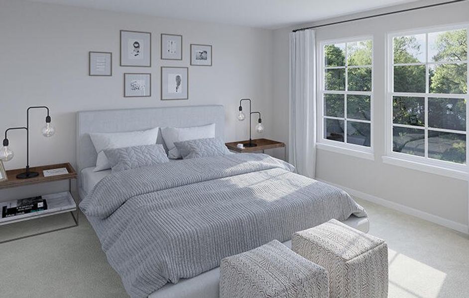 Furnished interior view inside a new home in Sweetgrass at Summers Corner, Summerville (Image 10).