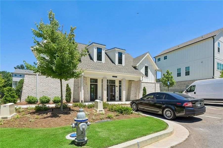 Front exterior of a new home in , Alpharetta, GA, highlighting curb appeal (Image 27).