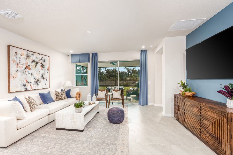Representative furnished interior of a home built from the Brookstone by Mattamy Homes in Sanderling, Palmetto (Image 7).