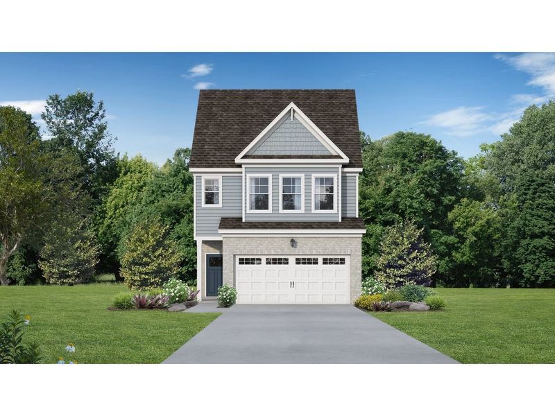 Front exterior of a new home in Lake Park Villas, Wylie, TX, highlighting curb appeal (Image 1). Front exterior of a new home in Lake Park Villas, Wylie, TX, highlighting curb appeal (Image 1).