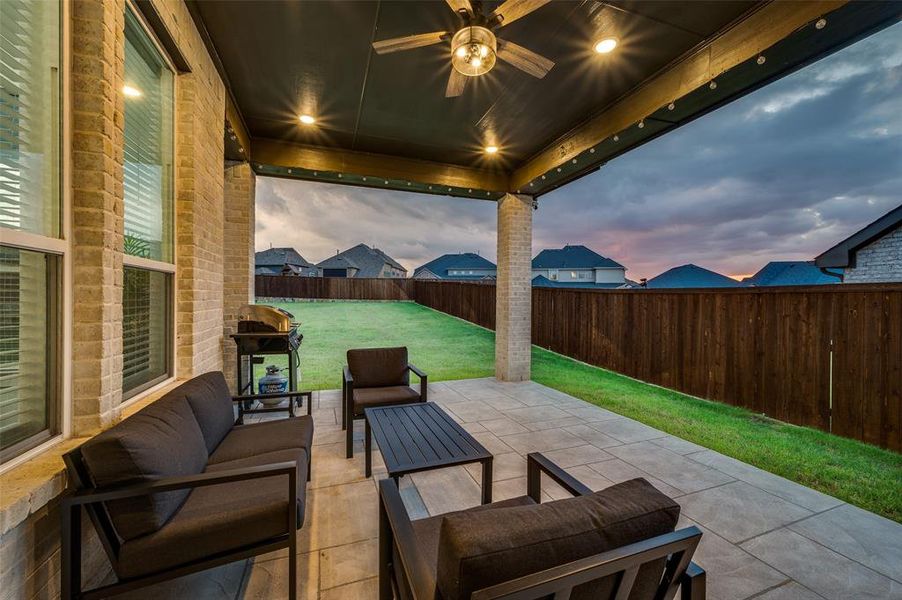 Furnished interior view inside a new home in Sandbrock Ranch: 50ft. lots, Aubrey (Image 25).
