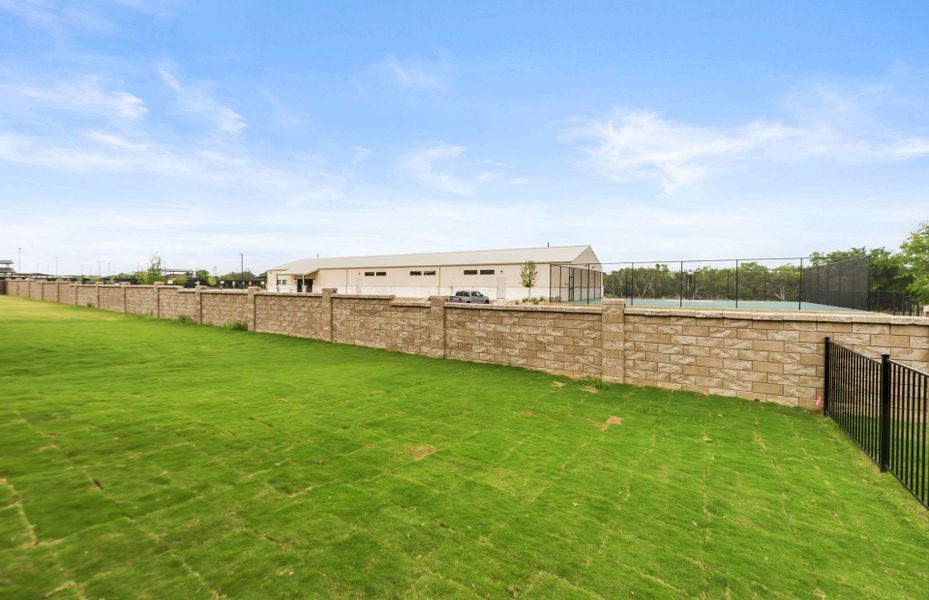 Exterior details and patio area of a home in Sun City Texas, Georgetown (Image 3).