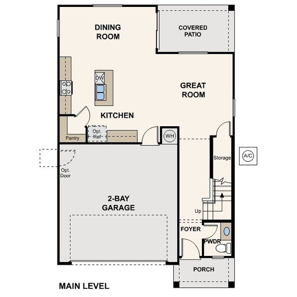 2D floor plan layout of this home in The Ridge Collection at Superstition Vista, Apache Junction, AZ (Image 5). 2D floor plan layout of this home in The Ridge Collection at Superstition Vista, Apache Junction, AZ (Image 5).