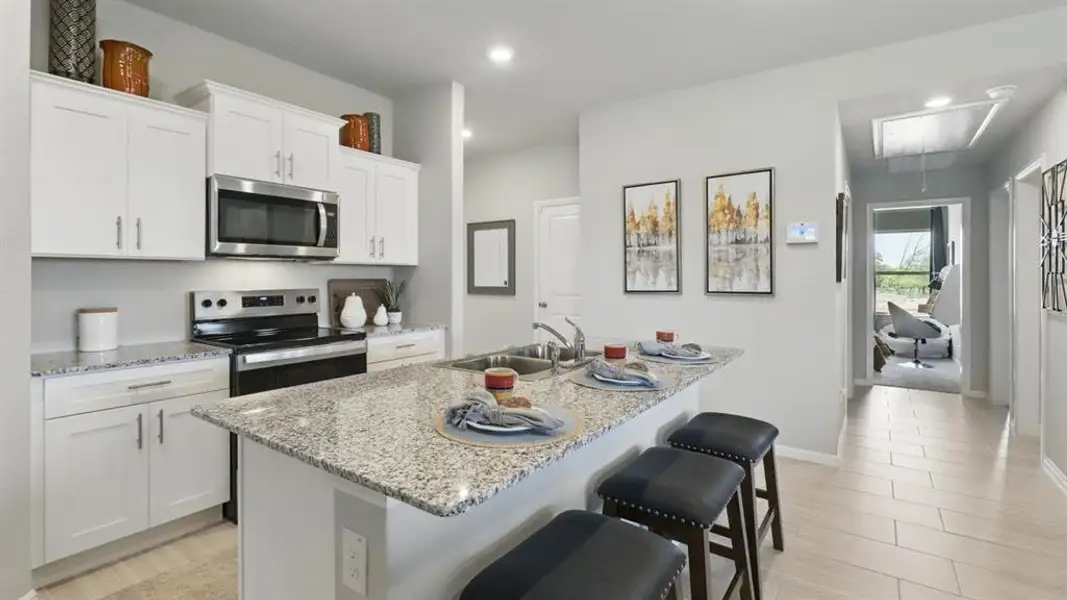 Furnished interior view inside a new home in Lonestar at Liberty Trails, Fort Worth (Image 15).