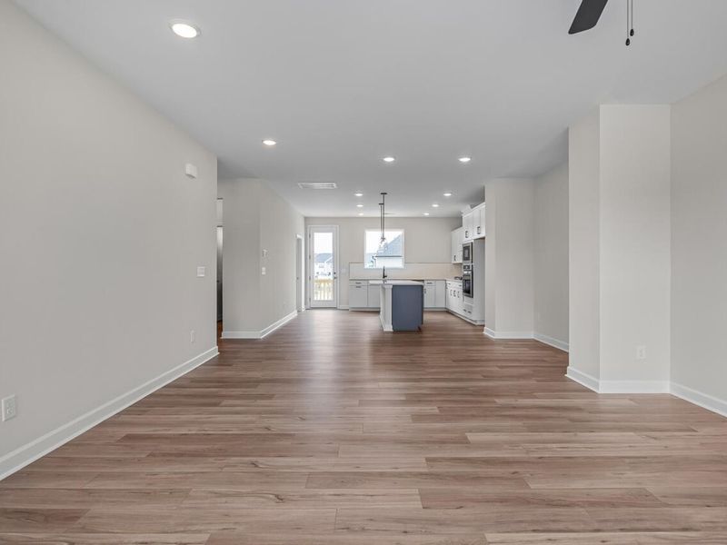 Spacious, unfurnished interior of a new home in Forestville Yard Townhomes, Knightdale (Image 13).