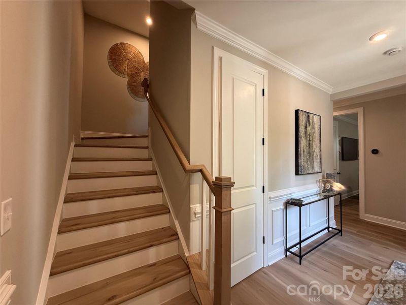 Furnished interior view inside a new home in The Townes at Wade Ardrey, Charlotte (Image 31).