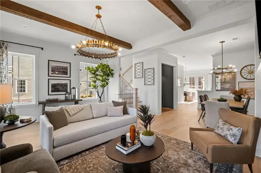 Furnished interior view inside a new home in , Ball Ground (Image 40).