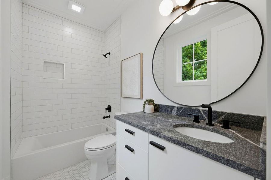 Furnished interior view inside a new home in , Atlanta (Image 14).