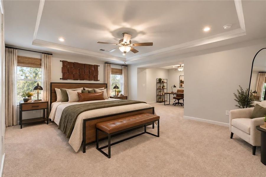 Furnished interior view inside a new home in Berkeley Mill, Cumming (Image 12).
