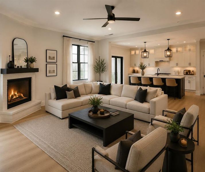 Furnished interior view inside a new home in , Gordonville (Image 4).