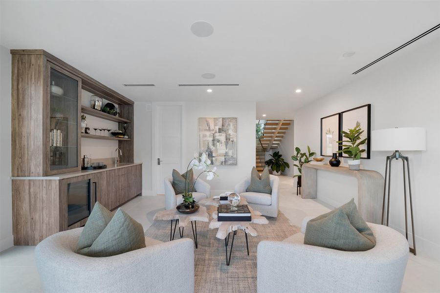 Furnished interior view inside a new home in , Fort Lauderdale (Image 7).