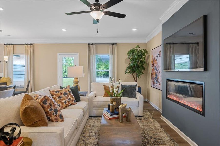 Furnished interior view inside a new home in Townes At The Stiles, Cartersville (Image 30). Furnished interior view inside a new home in Townes At The Stiles, Cartersville (Image 30).
