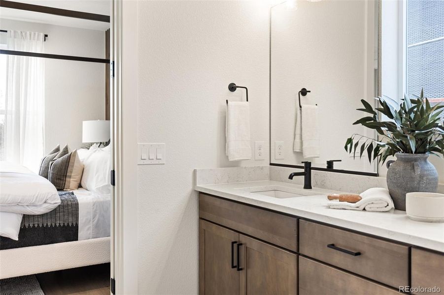 Furnished interior view inside a new home in Sterling Ranch 50s, Colorado Springs (Image 10). Furnished interior view inside a new home in Sterling Ranch 50s, Colorado Springs (Image 10).