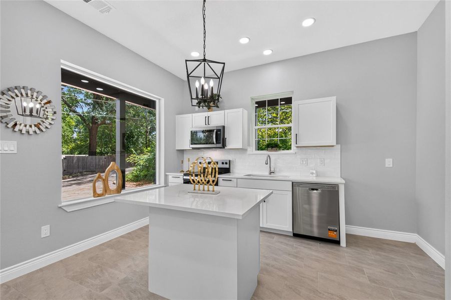 Furnished interior view inside a new home in , Willis (Image 8).