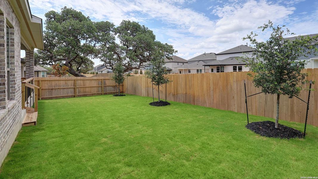 Exterior details and patio area of a home in Corley Farms, Boerne (Image 4).