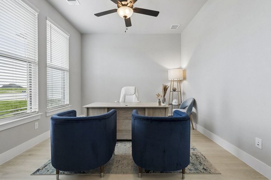 Representative furnished interior of a home built from the The Quartz by Lillian Custom Homes in Peaks at Lone Elm, Waxahachie (Image 9). Representative furnished interior of a home built from the The Quartz by Lillian Custom Homes in Peaks at Lone Elm, Waxahachie (Image 9).