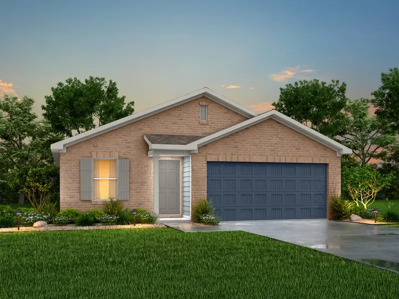 Representative exterior photo of a completed home built from the Washington by National HomeCorp in The Quarry, Cuero, TX (Image 21). Representative exterior photo of a completed home built from the Washington by National HomeCorp in The Quarry, Cuero, TX (Image 21).