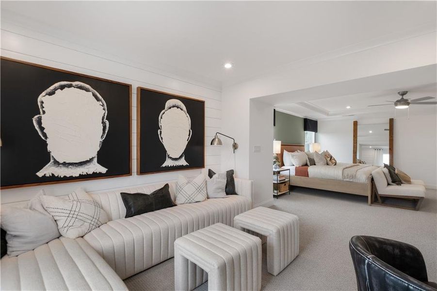 Furnished interior view inside a new home in Briar Creek, Atlanta (Image 8).