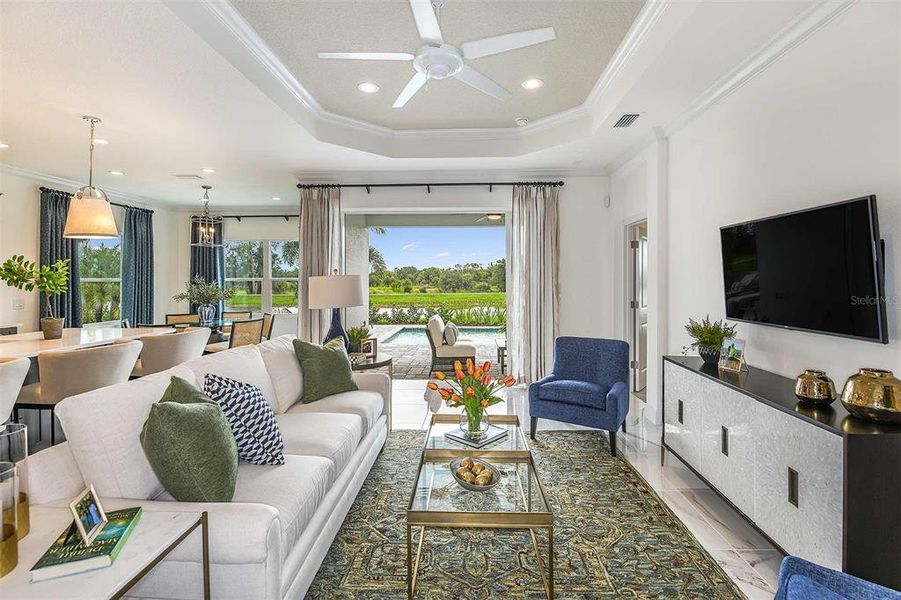 photos are of the model home and not actual home