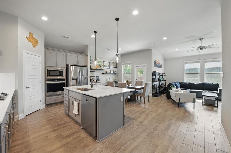 Furnished interior view inside a new home in , Denton (Image 32).