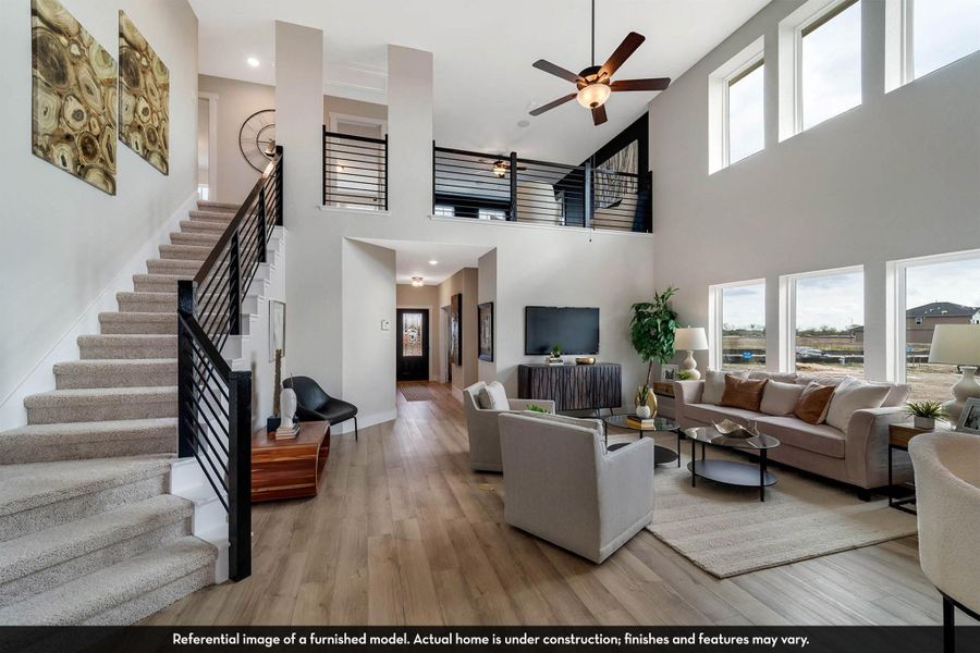 Furnished interior view inside a new home in Caney Mills, Conroe (Image 10).