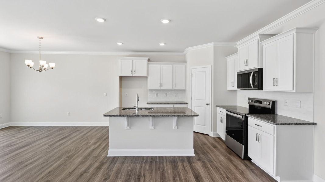 Furnished interior view inside a new home in The Townes at Stonecrest, Hendersonville (Image 6).