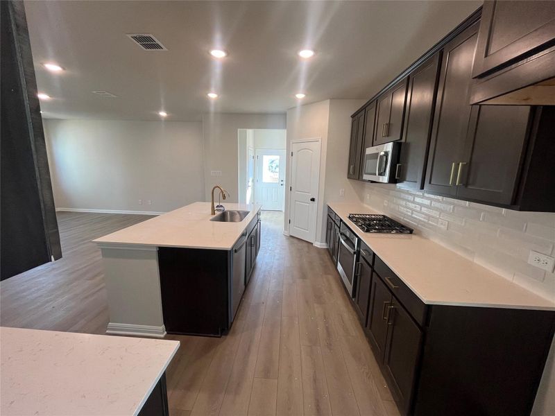 Furnished interior view inside a new home in The Cottages at Lariat, Liberty Hill (Image 7).