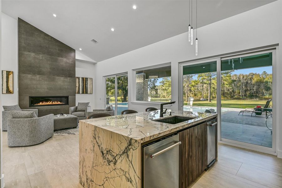 Furnished interior view inside a new home in , Manvel (Image 5).