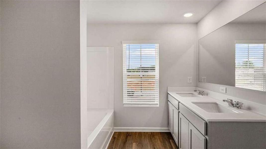 Furnished interior view inside a new home in Echo Glen, Stockbridge (Image 12).